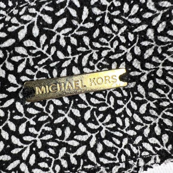 Michael Kors Georgette Smocked Bell Sleeve Floral Print Peasant Blouse Size M - Picture 9 of 14